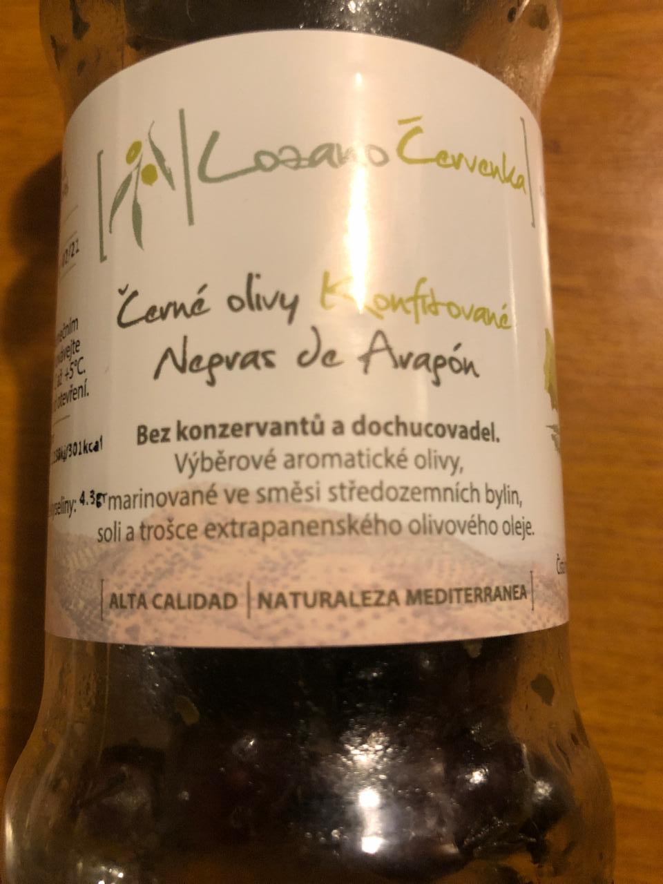Fotografie - Olivy černé konfitované Negras de Aragon