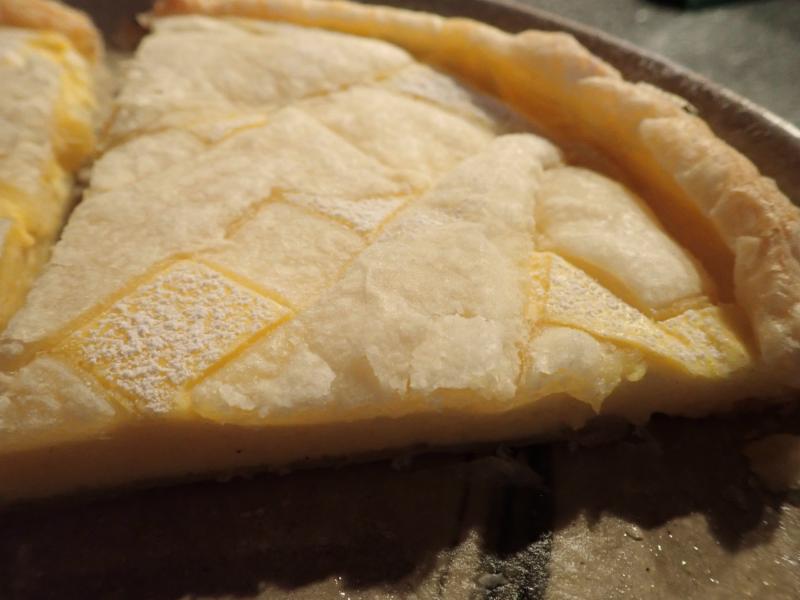 tvarohový koláč z listového těsta