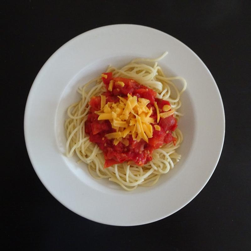 Špagety s rajčaty