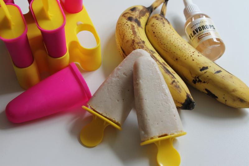 Banánová zmrzlina s tvarohem