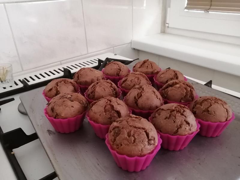 Čokoládové muffiny z tvarohového těsta
