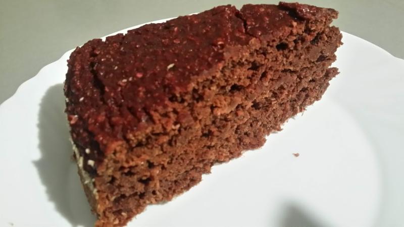 Brownies z červené řepy s vločkami