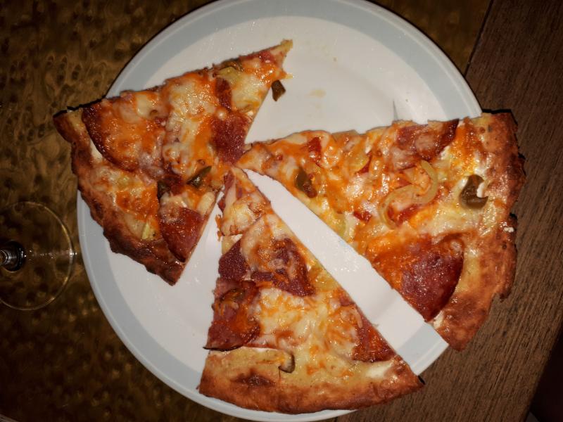 LC Pizza ( fat head těsto ) 1/2 dávky